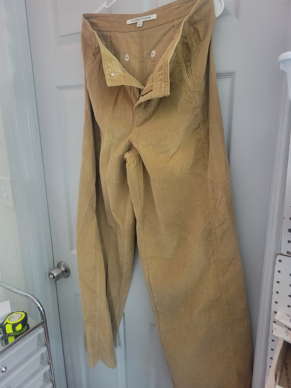 Celebrity Pink Men's Corduroy Pants in Tan